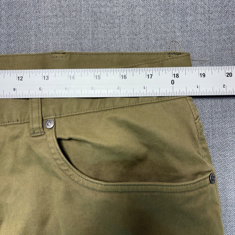 Brooks Brothers Slim Fit Khaki Tan 5-Pocket Stretch Pants Mens 38x30 - Picture 5 of 13